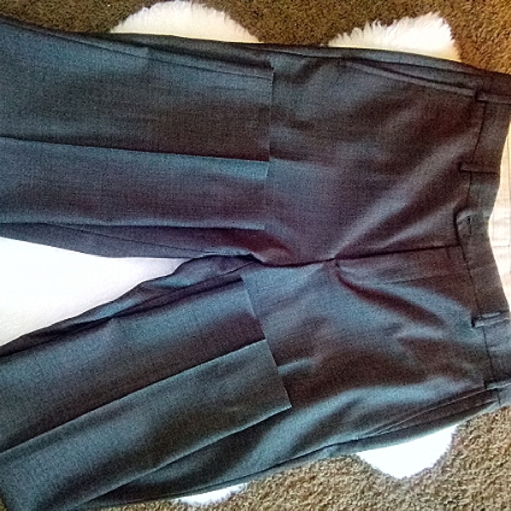 Italian Vitale Barbaris Canonico Wool Dress Pants M